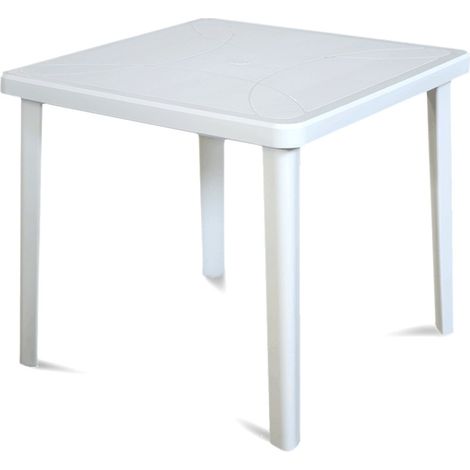 Tavolo Nettuno Cm 80 x 80X72 H Colore Bianco