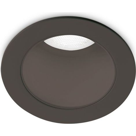 Ideal Lux Faretto design Quark 1 luce LED integrato nero alluminio