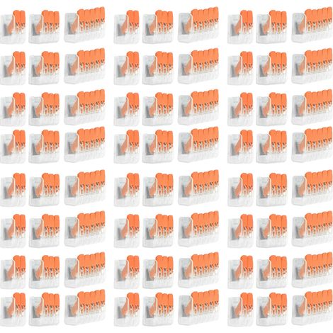 60 Pièces Connecteurs de Câblage Électrique, Bornes Rapides sans Vis pour Installation Luminaire et Construction, Kit PCT‑662/663/665 (1/5)