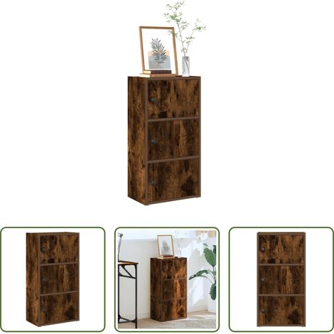 Bücherregal Räuchereiche - Bücherregal Räuchereiche 40x24x77 cm Holzwerkstoff (1/5)