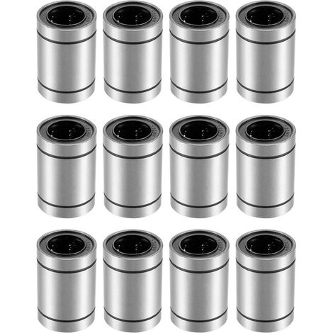 Roulements à Billes LinéAires, DiamèTre D'AléSage de 25 Mm, DiamèTre ExtéRieur de 40 Mm, Longueur de 59 mm (Paquet de 12 LM25UU) (1/5)