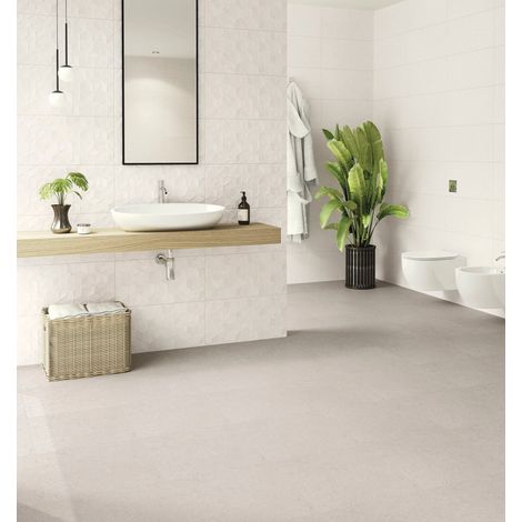 Faïence - ETERNAL STONE - BRANCO - Mat - 41,6x26,7x0,77cm