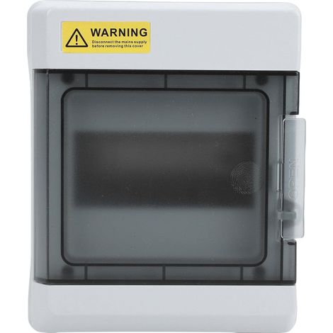 Tableau Electrique à 6 Voies Boîtier De Disjoncteur étanche Ip66 En Plastique En Alliage Abs Pc Avec Rail Din Et Couvercle Transparent, Pour Usage Commercial (1/5)