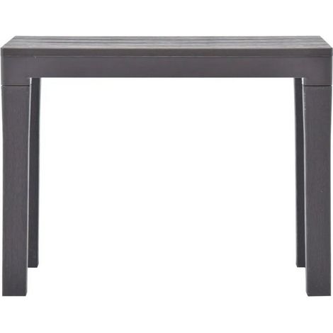 Tabouret de jardin plastique moka Mangir - Lot de 2 (1/3)