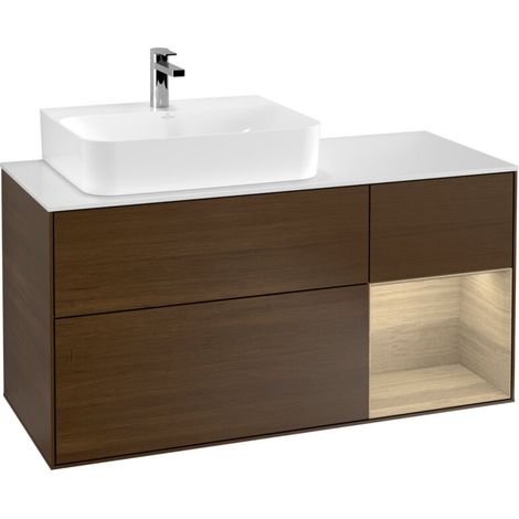Villeroy & Boch F151PCGN Meuble sous-lavabo Finion F15