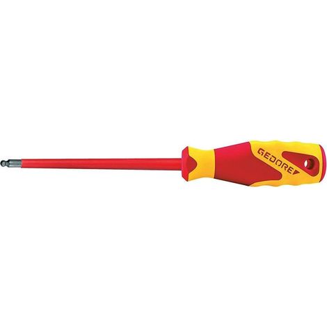 Tournevis VDE, tête sphérique, 6 pans creux 3 mm (1/2)