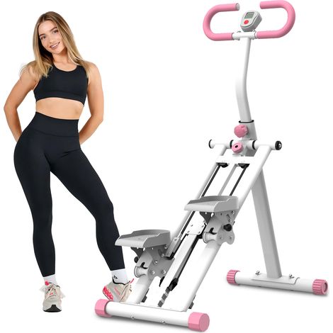 Stepper de escalada con resistencia ajustable de 3 niveles 120 kg rosa HOMVRA (1/5)