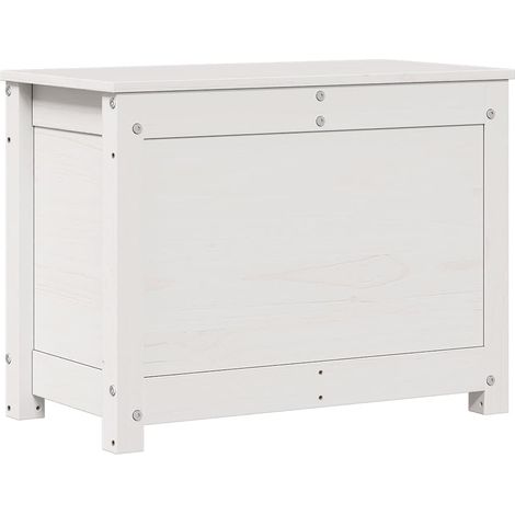 Maison Exclusive - Caja de almacenaje madera maciza de pino blanc (1/5)