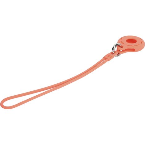 Étui en silicone rond creux anti-perte pour localisateur iOS (rouge corail) (1/5)