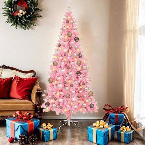 vidaXL Árbol de Navidad Rosa 180 cm PVC (1/5)