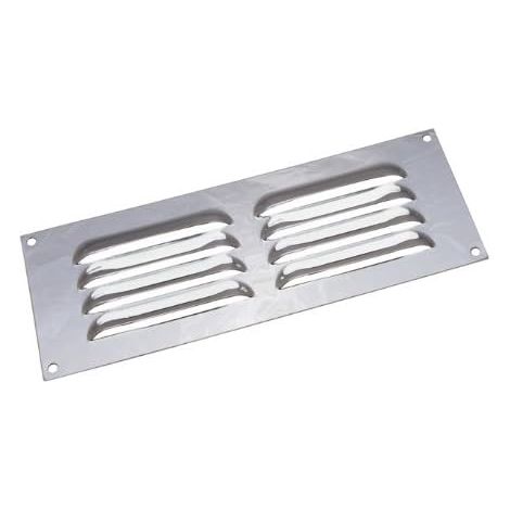 Grille de ventilation à persiennes Chromé brillant 20,3 x 22,9 x 7,6 cm (1/2)