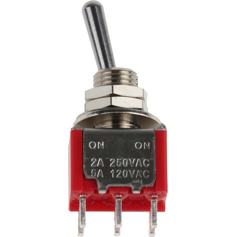 Interrupteur à levier RS PRO, On-On, 2RT, 5 A @ 250 V c.a. ( Prix pour 1 ) (1/3)