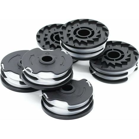 Trimmer accessory, Pack of 6 replacement spools for LIDL Parkside PRTA 20-Li A1, B2, C3, PRT 550 A1, A3, PRT 300 A1 cordless brushcutter - 2 x 4 m 1.6 mm (1/5)
