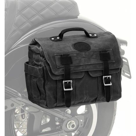Seitenmotorradtasche aus Canvas mit Innenbeutel CV1 schwarz