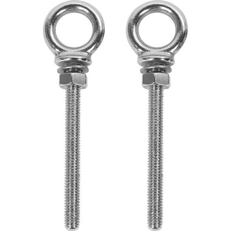 Boulons à œil de levage durables en acier inoxydable avec écrous, boulons à œil pivotants, boulons à crochet annulaire, vis de fixation (M10 x 100 - 316)-13.70X3.20X3.20CM (1/3)