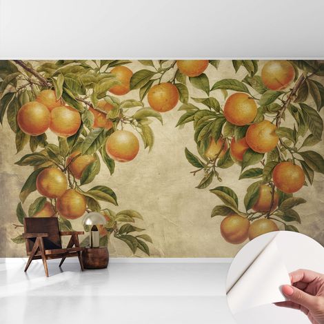Fotomurale adesivo - parete decorativa - decorazione casa - stile moderno parete - Rami fruttati 416x254 cm (1/5)
