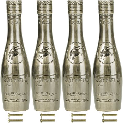 4 Poignées de Porte Vintage en Alliage de Zinc, Forme Bouteille de Vin, Bronze Antique, pour Tiroirs Placards et Armoires (1/5)