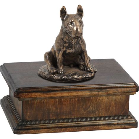 Bull Terrier, Bull Terrier III - urne funéraire pour chien, urne classique avec statuette, urne élégante avec un chien par Art-Dog (1/5)