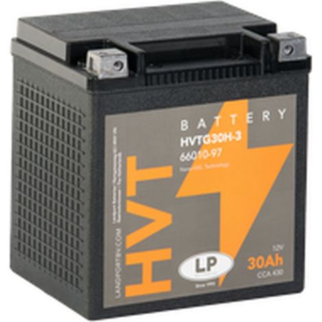 BATTERIA AL GEL LANDPORT HVTG30H-3 (MH HVTG30H-3) 12V 30AH 166X130X175 PESANTE V-TWIN SENZA MANUTENZIONE - A FONDO LIQUIDO (CORRENTE DI AVVIAMENTO AUMENTATA 430A) (2) - SOSTITUISCE GHD30HLBS L (GHD30H