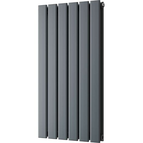 Typhoon - Anthracite Designer Radiator H800mm x W408mm Double Panel (1/3)