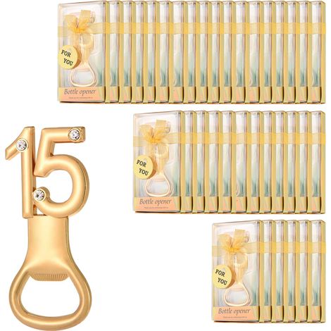 Set mit 36 Flaschenöffnern, Größe 15, Flaschenöffner für Hochzeiten, Geschenke, Partys, Geburtstage (1/2)