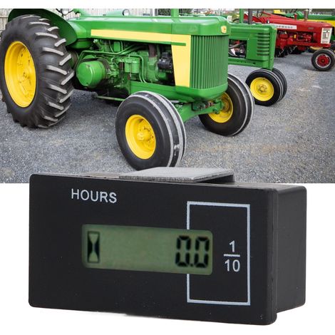 Minuterie électronique LCD à télécommande, 12 V-36 V, pour tracteurs, motoculteurs, repiqueuses de riz, broyeurs de branches, excavatrices et machines industrielles. Affichage numérique, accumulateur, (1/5)