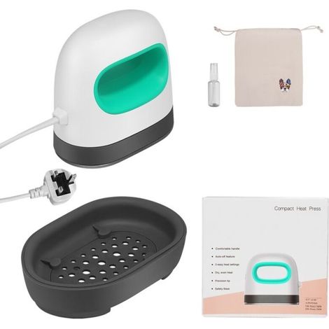 Mini pressa a caldo, pressa per transfer fai-da-te con 3 livelli di riscaldamento, macchina per la pressatura di piccole applicazioni in vinile