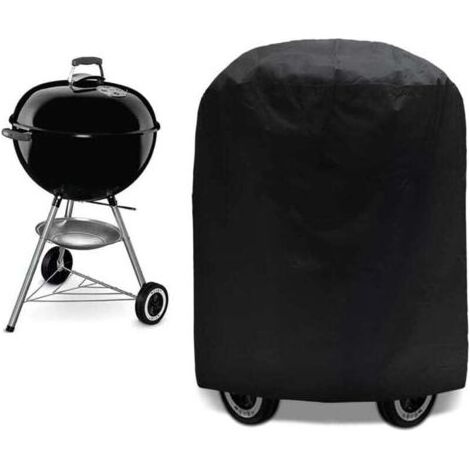 Housse barbecue protection BBQ anti-UV, eau, humidité, pour Weber, Holland, etc. 75x70 cm (1/4)