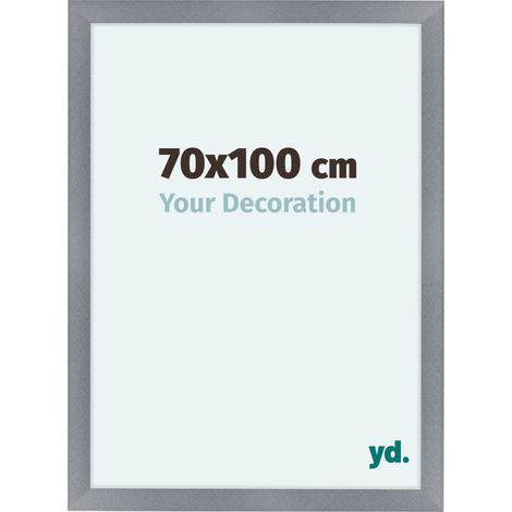 yd. - Cadre photo 70x100 - Aluminium Brosse - MDF - Como (1/5)