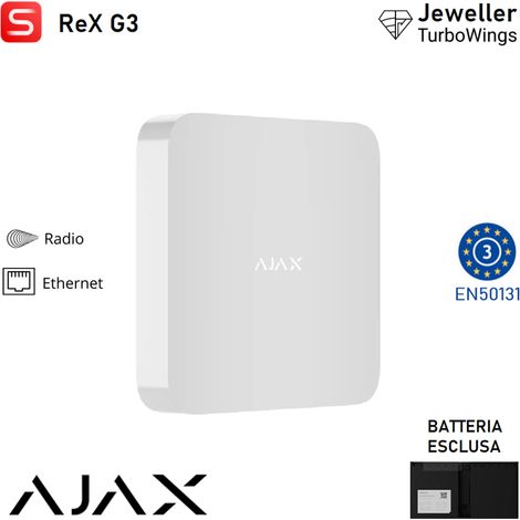 156122 - Superior - Superior ReX G3 Jeweller - colore white - Ajax sicurezza professionale