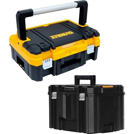 Dewalt DWST1-70704 TStak I + DWST1-71195 TStak VI Stackable Tool Storage Boxes (1/3)