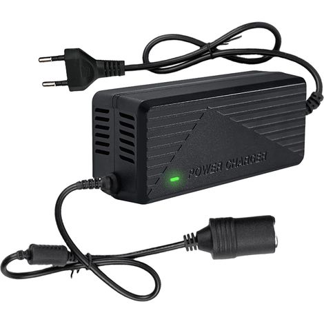 Car Power Adapter, Voltage Converter 220V to 12V, 10A 120W, Power Supply, Cigarette Lighter, Inverter, Power Adapter with Cigarette Lighter for Refrigerators (1/5)