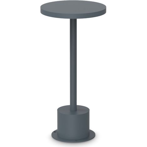 Ideal Lux TOFFEE Lampe d'extérieur portable LED large 25 cm Anthracite 3000 K IP65
