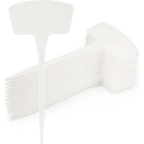 (Bianco) 30 pezzi Etichette per piante in plastica grandi da 26,5 cm, etichette da giardino, segnaposto per piante, etichette impermeabili per piante, etichette alte per piante da esterno