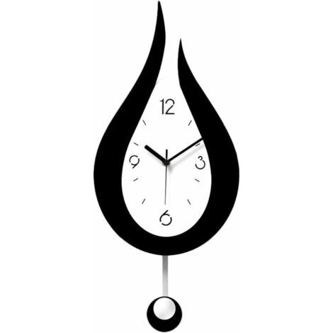 Pendules Murales Silencieuses Gouttelettes d'eau Swing Horloge Murale Design Moderne Style Nordique Salon Horloges Murales Mode Creative Chambre Horloge Murale (1/5)
