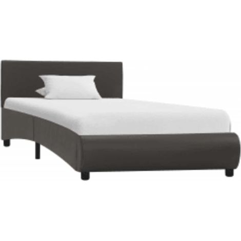 Maison Exclusive - Giroletto con LED senza Materasso Grigio in Similpelle 90x200cm