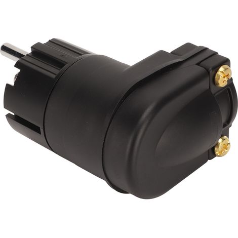 Connecteur d'alimentation audiophile mâle coudé à 90° plaqué rhodium pour câble d'alimentation HiFi DIY, prise UE 100-250 V