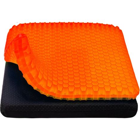 Cooling Gel Seat Cushion, Thick Big Breathable Honeycomb Design Absorbs Pressure Points Seat Cushion with Non-Slip Cover Gel Cushion for Off (1/5)