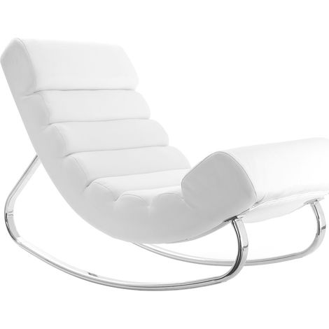 Design-Sessel Schaukelstuhl TAYLOR Weiß (1/5)