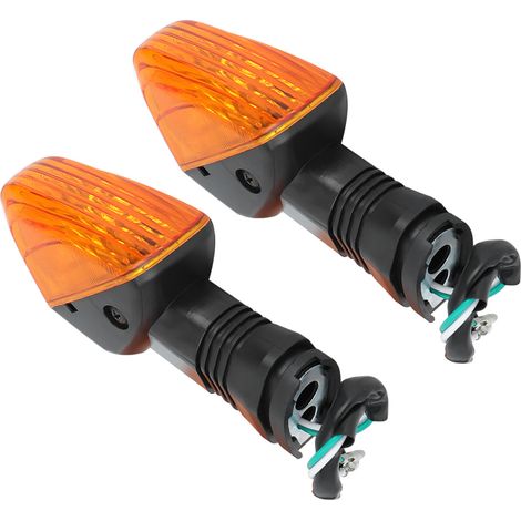 Lampe de Clignotant Remplacement pour KAWASAKI ZX 6R Accessoires Modifiés Moto (Noir&Jaune) (1/5)