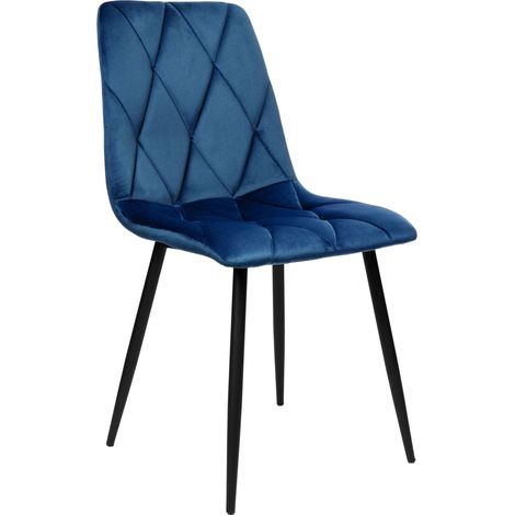 Madison Stuhl, marineblau, samtbezogen