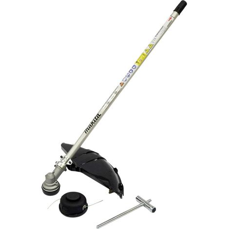 Makita – Outil débrousailleuse 1987681 – Tête de lame en plastique 255mm – Lame métal 230mm – Tête de fil 450mm – Capot de protection divisé