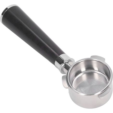 Bodenloser 54-mm-Edelstahl-Siebträger, kompatibel mit Breville Kaffeemaschinen der Serien 8, 870 und 880, universell, Typ A, Rosenholz-Finish (1/5)