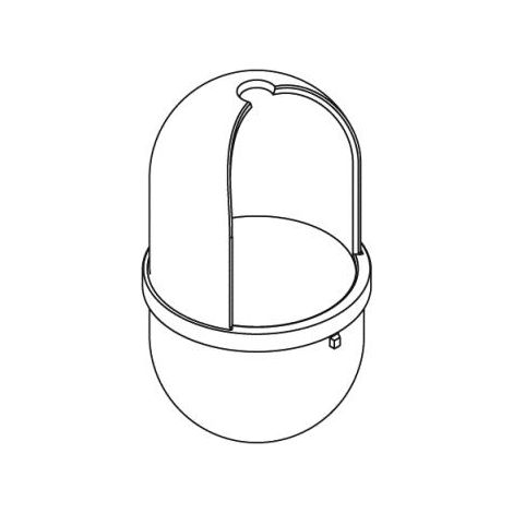 HEWI 62850 98 Bürstenbehälter f.WC BG 477.20D100,