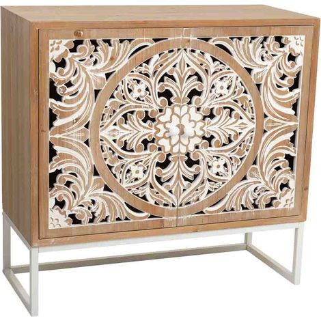 Recibidor de madera blanco 85x35x80 (1/5)