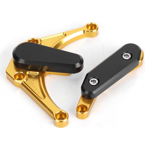 Cache latéral moteur, protection de cadre et plaque de protection contre les chocs pour Yamaha YZF-1000 R1 2009-2014 (Or). (1/5)