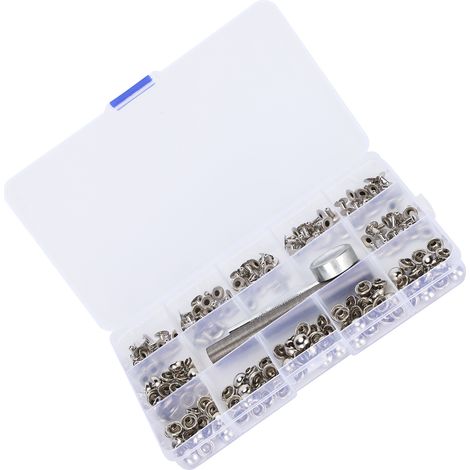 Coffret de 100 clous décoratifs à tête ronde + 3 outils Remarques concernant la commande : Veuillez demander au fournisseur de les emballer dans du papier bulle avant l’expédition (1/5)