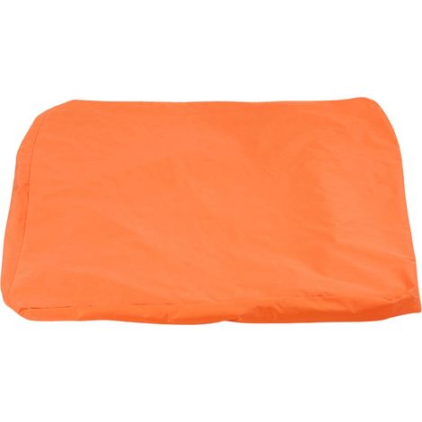 Housse de Pouf Flottant Piscine Imperméable Oxford Polyester Confortable Orange 120x110x60cm Léger Pliable Idéal Détente (1/5)