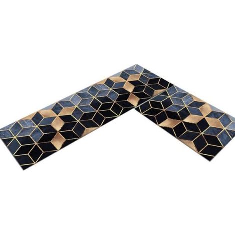 Tapis De Cuisine - Antidérapant Absorbant - 40 x 60 cm + 40 x 120 cm - Pour Intérieur - Lot De 2 (1/4)