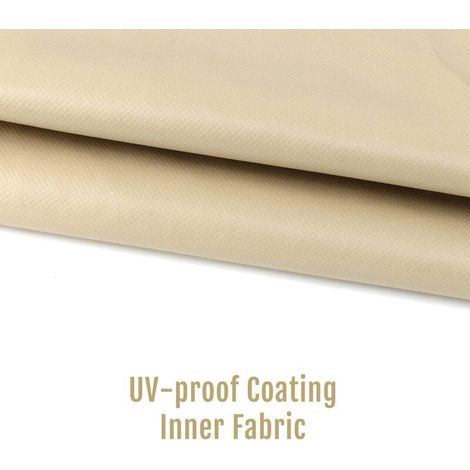 Housse de rechange imperméable pour balancelle de jardin, tissu Oxford 600D épais (138 cm x 50 cm x 50 cm - Beige) (1/5)